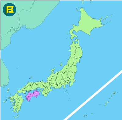 Shikoku Location of map of Japan