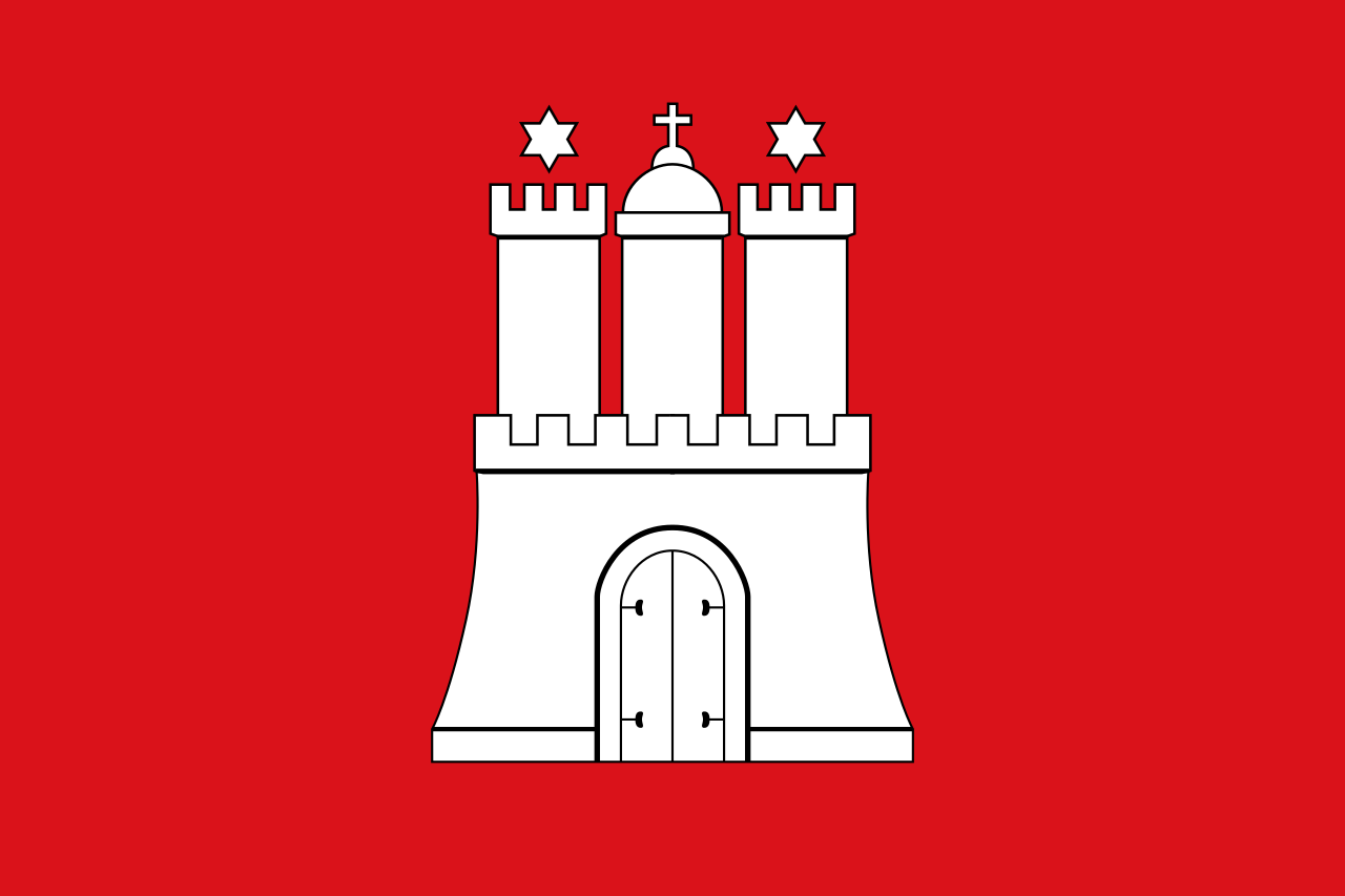 CIVIL & STATE flag of Hamburg