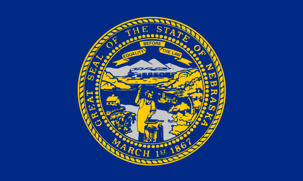 Nebraska United States of America Flag