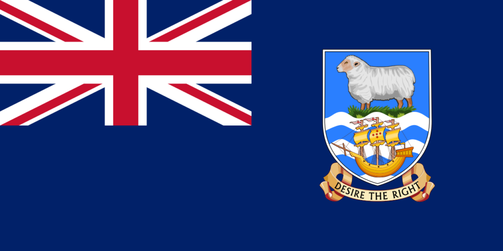 Flag of the Falkland Islands (Islas Malvinas)