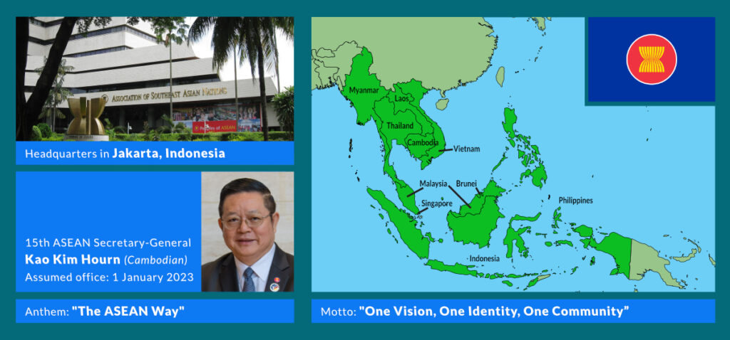 South East Asia ASEAN Map 