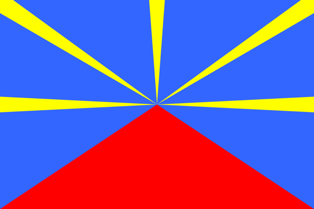Flag of Réunion Unoffical flag