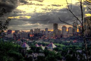 Edmonton City Skyline, Alberta Canada