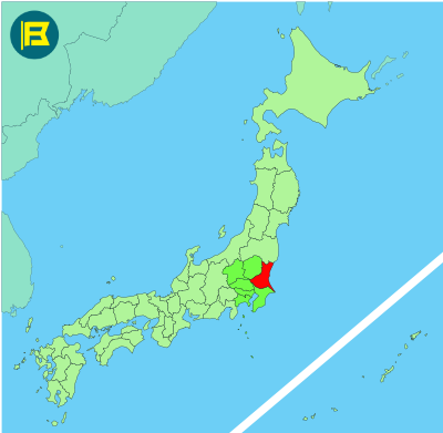 Ibaraki Location of map of Japan