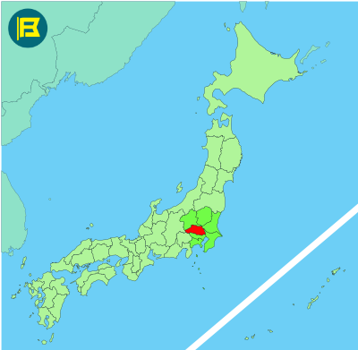 Saitama Location of map of Japan