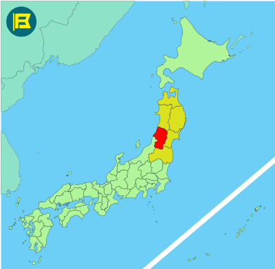 Yamagata Location of map of Japan