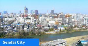 Sendai City in the Miyagi Prefecture of Japan