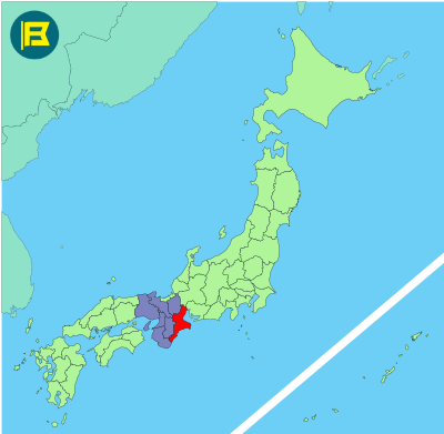 MieLocation of map of Japan