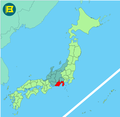 Shizuoka Location of map of Japan